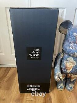 1000%Medicom Bearbrick Vincent Van Gogh Museum Self-Portrait Grey Hat Be@rbrick