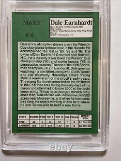 1989 Maxx Dale Earnhardt Special Edition Rookie 6 Goat Cgs 10 Mint Misprint Rare