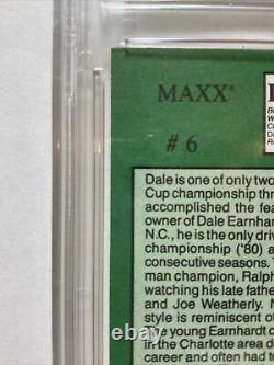 1989 Maxx Dale Earnhardt Special Edition Rookie 6 Goat Cgs 10 Mint Misprint Rare