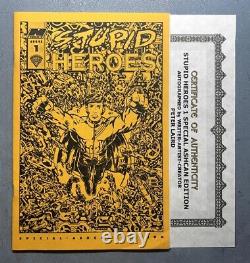 1993 STUPID HEROES 1 SPECIAL ASHCAN EDITION (NM+) AUTOGRAPHED by PETER LAIRD