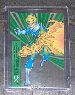 1994 Marvel Universe Human Torch #2 Suspended Animation VARIANT PROMO Card 1993