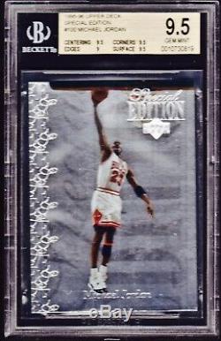 1995-96 Ud Special Edition #100 Michael Jordan Bgs Gem Mint 9.5. Silver Foil