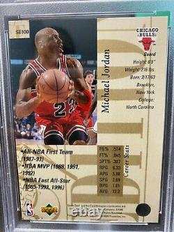 1995-96 Upper Deck Special Edition Gold Michael Jordan Card #SE100 PSA MINT 9