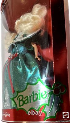 1995 Happy Holidays Special Edition Barbie Dool (14123) Rare Green & Blue Eyes
