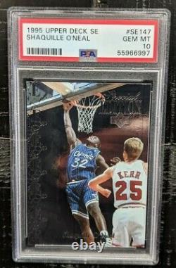 1995 UD SE Shaquille O' Neal PSA 10 GEM MINT Special Edition Foil #SE147 (POP 9)