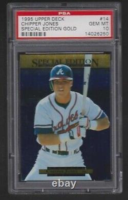 1995 Upper Deck Special Edition Gold Foil #14 Chipper Jones Psa 10 Gem Mint Pop2