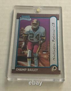 1999 Bowman chrome rookie Georgia Champ Bailey NM-MT special edition with Case SP