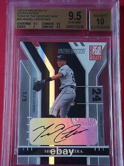 2004 Donruss Elite Extra Edition MIGUEL CABRERA Auto BGS 9.5 Gem MT 10 #1/5