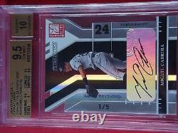 2004 Donruss Elite Extra Edition MIGUEL CABRERA Auto BGS 9.5 Gem MT 10 #1/5