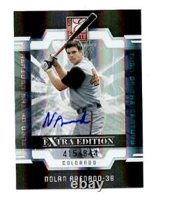 2009 Donruss Elite Extra Edition Nolan Arenado Autographed RC #415/844 Cardinals