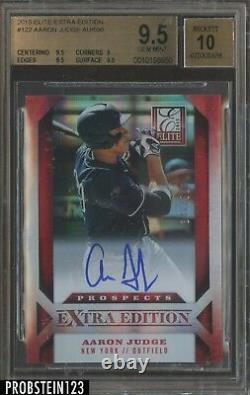 2013 Elite Extra Edition #122 Aaron Judge Yankees RC AUTO /599 BGS 9.5 with 10