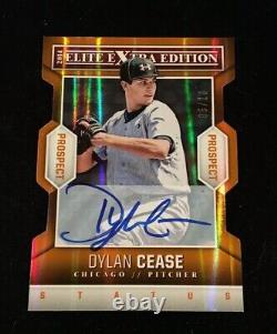 2014 ELITE EXTRA EDITION DYLAN CEASE DIE-CUT ORANGE STATUS AUTO RC #'d 05/10