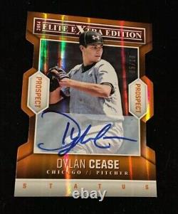 2014 ELITE EXTRA EDITION DYLAN CEASE DIE-CUT ORANGE STATUS AUTO RC #'d 05/10