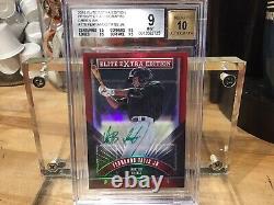 2015 Elite Extra Edition Prospect Signature /10 Green Ink Fernando Tatis Jr BGS