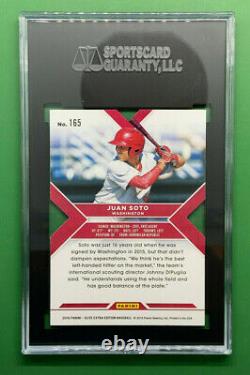 2016 Panini Elite Extra Edition JUAN SOTO XRC Status Red Die-Cut /99 SGC 9.5