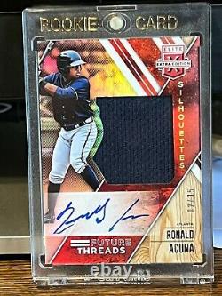 2017 Elite Extra Edition Ronald Acuna Rookie Auto Jumbo Card 2/35 SSP