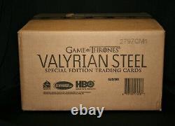 2017 Game of Thrones Valyrian Steel Special Edition Factory Sealed 20 Box Case
