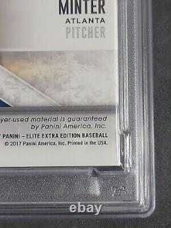 2017 Panini Elite Extra Edition Gold 1/1 A. J. Minter Rookie Patch PSA 9 Mint