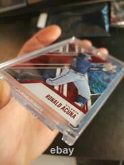 2017 RONALD ACUNA JR /99 Die Cut Refractor RC Panini Elite Extra Edition iXCZ