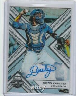 2018 Elite Extra Edition DIEGO CARTAYA OPTICHROME AUTOGRAPH AUTO! DODGERS /5 RW