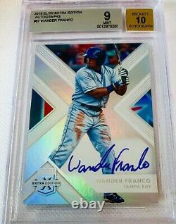 2018 Panini Elite Extra Edition Wander Franco SP Auto BGS 9/10 Beauty