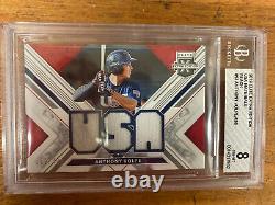 2019 ELITE EXTRA EDITION ANTHONY VOLPE USA JERSEY-Black RC #USA-AN #'d /499