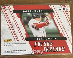 2019 Elite Extra Edition Jarren Duran Future Threads Patch Auto /15 Red Sox