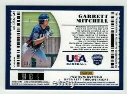 2019 Panini Elite Extra Edition GARRETT MITCHELL AUTO /10 GOLD Collegiate Ticket