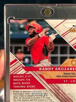 2019 Panini Elite Extra Edition RANDY AROZARENA AUTO ASPERATIONS RC #99 SP #/100