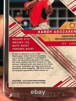 2019 Panini Elite Extra Edition RANDY AROZARENA AUTO ASPERATIONS RC #99 SP #/100