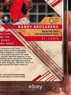 2019 Panini Elite Extra Edition RANDY AROZARENA AUTO ASPERATIONS RC #99 SP #/100