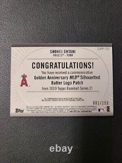 2019 Topps MLB Logo Golden Anniversary Shohei Ohtani GAP-SO #/150