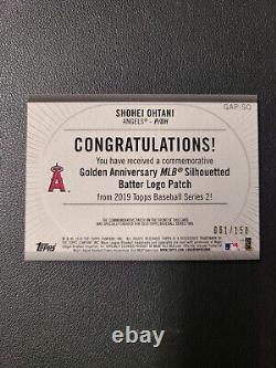 2019 Topps MLB Logo Golden Anniversary Shohei Ohtani GAP-SO #/150