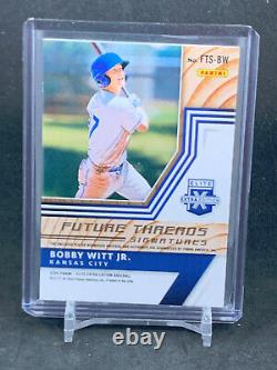2020 Elite Extra Edition Bobby Witt Jr Future Threads Signatures GOLD #FTS-BW