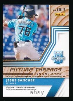 2020 Elite Extra Edition Future Threads Jesus Sanchez Auto /5 Patch RC 2/5