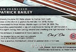 2020 Elite Extra Edition PATRICK BAILEY AUTO, 1 of 1 Printing Plate #13 RARE