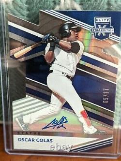 2020 Elite Extra Edition STATUS DIE-CUT AUTO Oscar Colas #'d 09/17 SSP