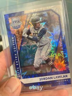 2021 Elite Extra Edition Jordan Lawlar Card #6 Blue Starburst 3/17