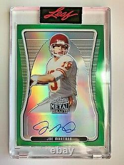 2021 Leaf Special Edition Metal Green #JM2 Joe Montana Autograph #1/7 SEALED