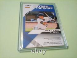 2021 Panini Extra Edition 28/99 RPA FUTURE THREADS BRICE TURANG Brewers
