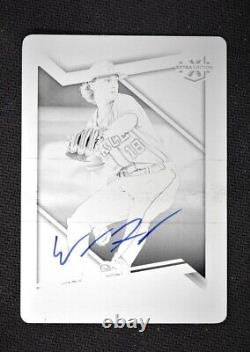 2022 Elite Extra Edition Base Auto Black Printing Plate #74 Walter Ford 1/1