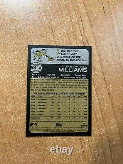 2022 Topps Heritage Luke Williams Red Ink Real One Auto Special Edition /73