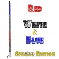 5150 Whips Special Edition 4FT Red, White, & Blue Hyper LED Whip Light Single