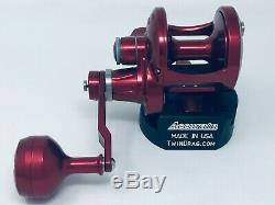 Accurate Boss Valiant Single & 2-Speed SPECIAL EDITION RED withFREE J-BRAID SPOOL