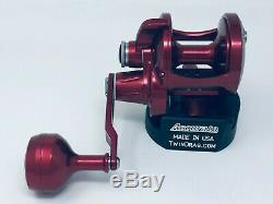 Accurate Boss Valiant Single & 2-Speed SPECIAL EDITION RED withFREE J-BRAID SPOOL