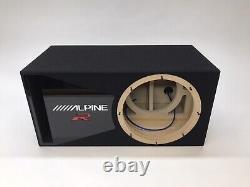 Alpine R2-W12D4 D2 ported sub box SPECIAL EDITION with black plexi port trim