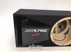 Alpine R2-W12D4 D2 ported sub box SPECIAL EDITION with black plexi port trim