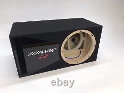 Alpine R2-W12D4 D2 ported sub box SPECIAL EDITION with black plexi port trim