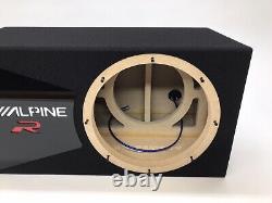 Alpine R2-W12D4 D2 ported sub box SPECIAL EDITION with black plexi port trim