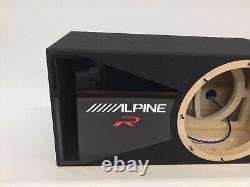 Alpine R2-W12D4 D2 ported sub box SPECIAL EDITION with black plexi port trim